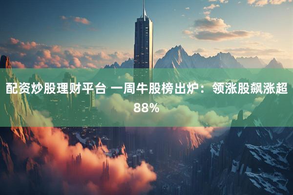 配资炒股理财平台 一周牛股榜出炉：领涨股飙涨超88%