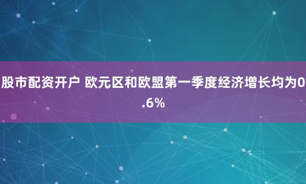 股市配资开户 欧元区和欧盟第一季度经济增长均为0.6%