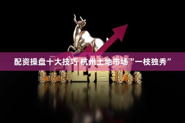 配资操盘十大技巧 杭州土地市场“一枝独秀”